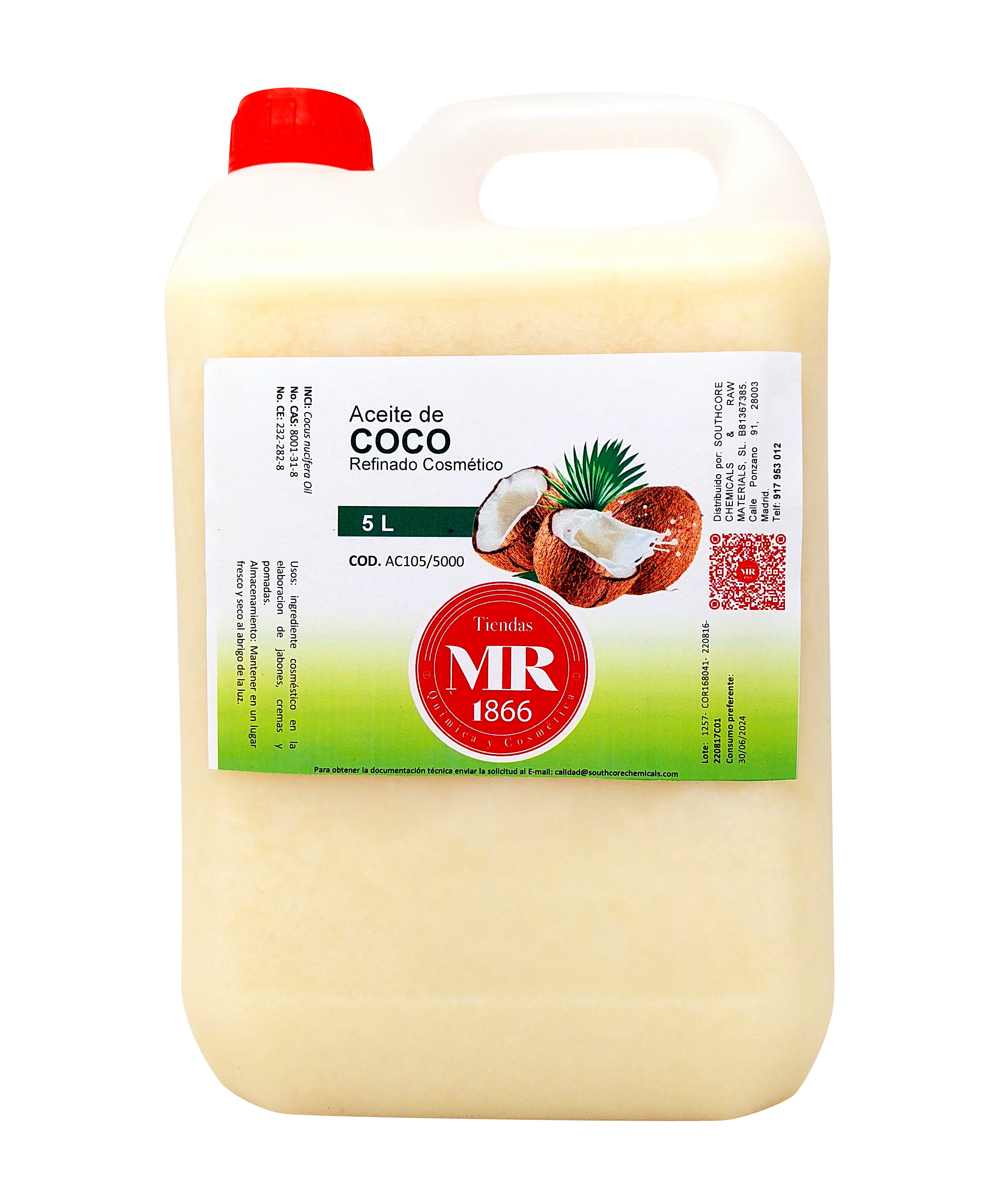 ACEITE DE COCO REF 5 L