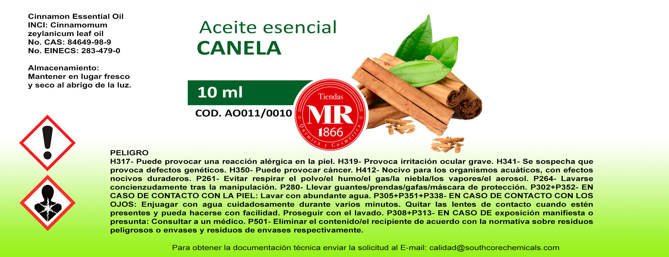 ACEITE ESENCIAL CANELA 50 ml