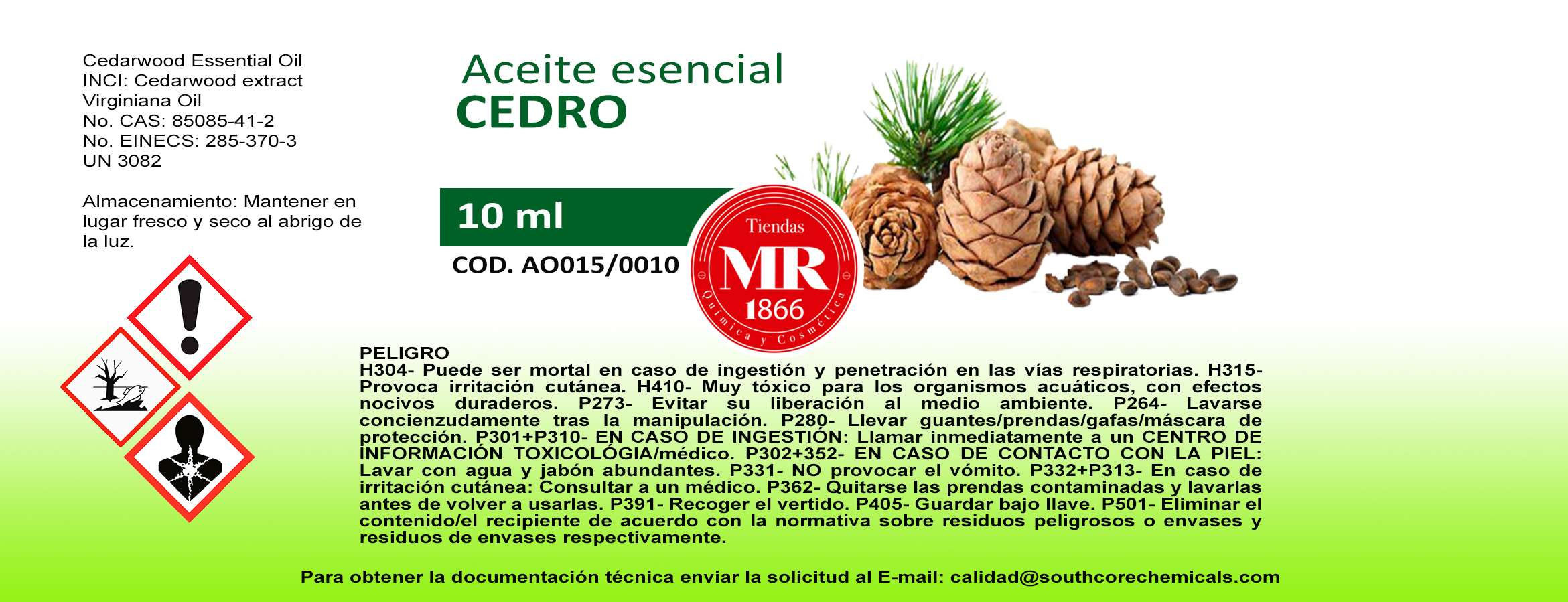 ACEITE ESENCIAL CEDRO 10ml
