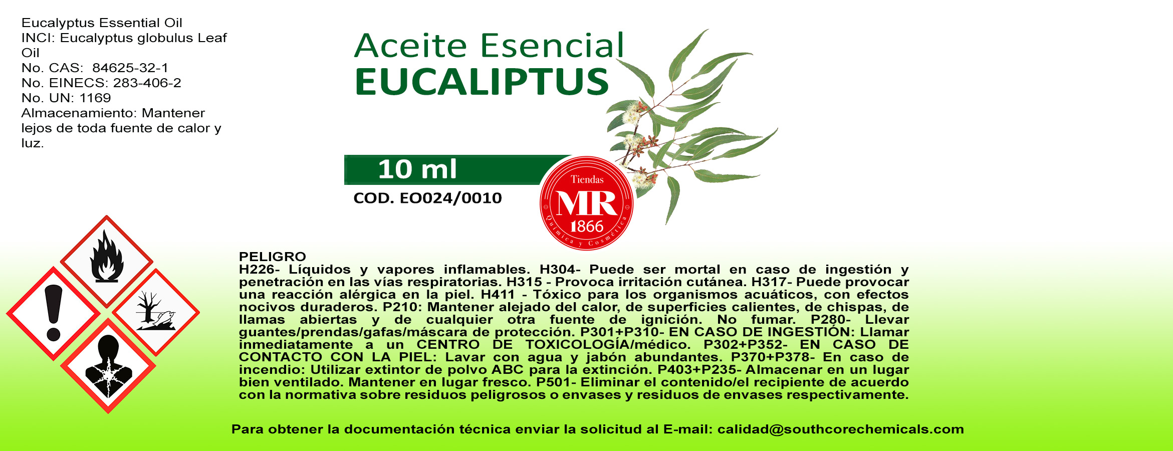 ACEITE ESENCIAL DE EUCALIPTUS 10 ml