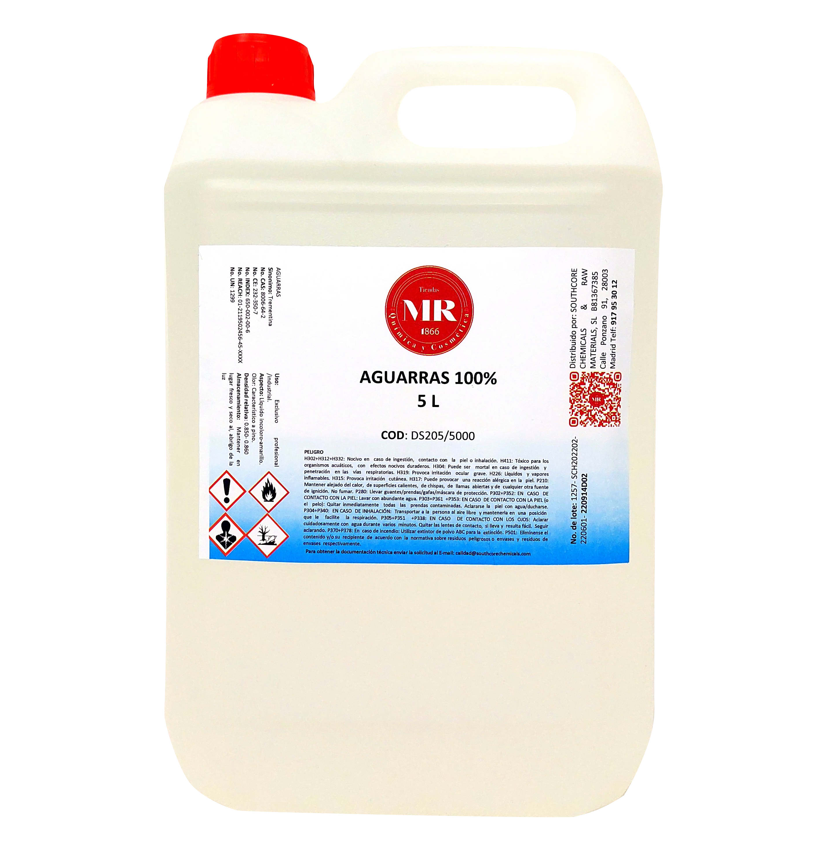 AGUARRAS 100% 5 L N