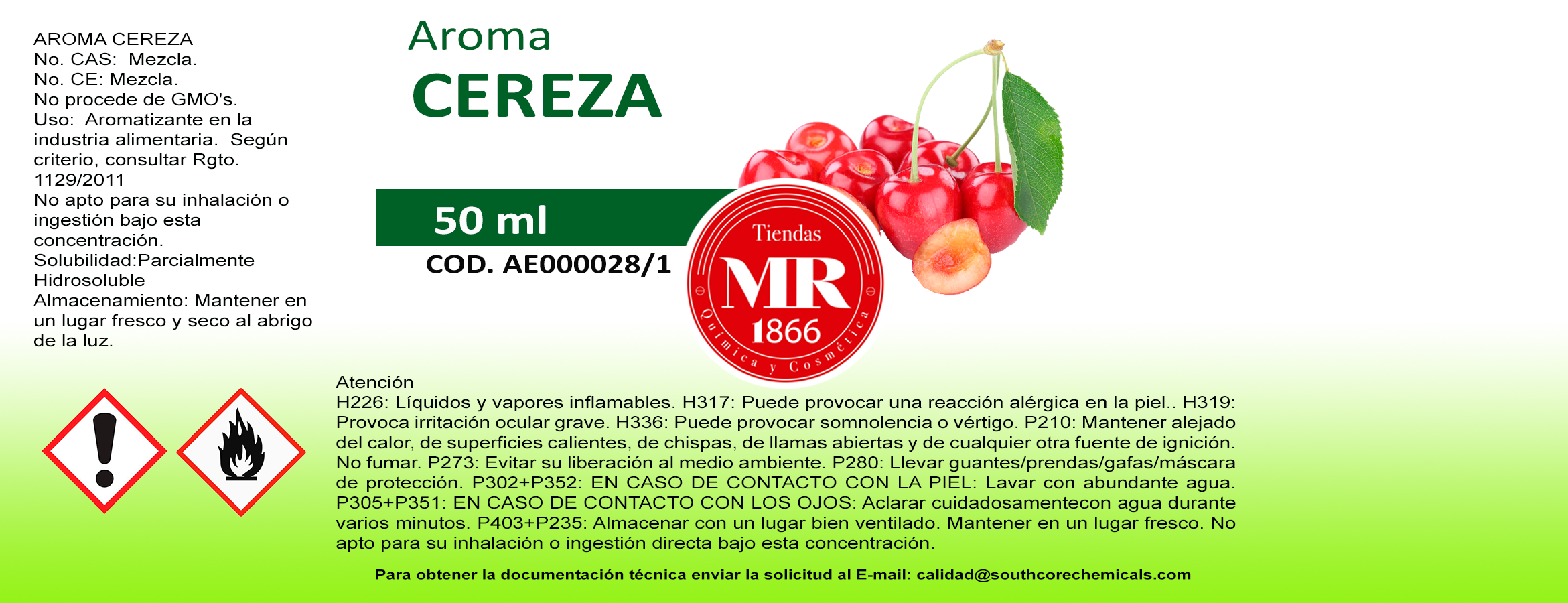 AROMA CEREZA 50 ml