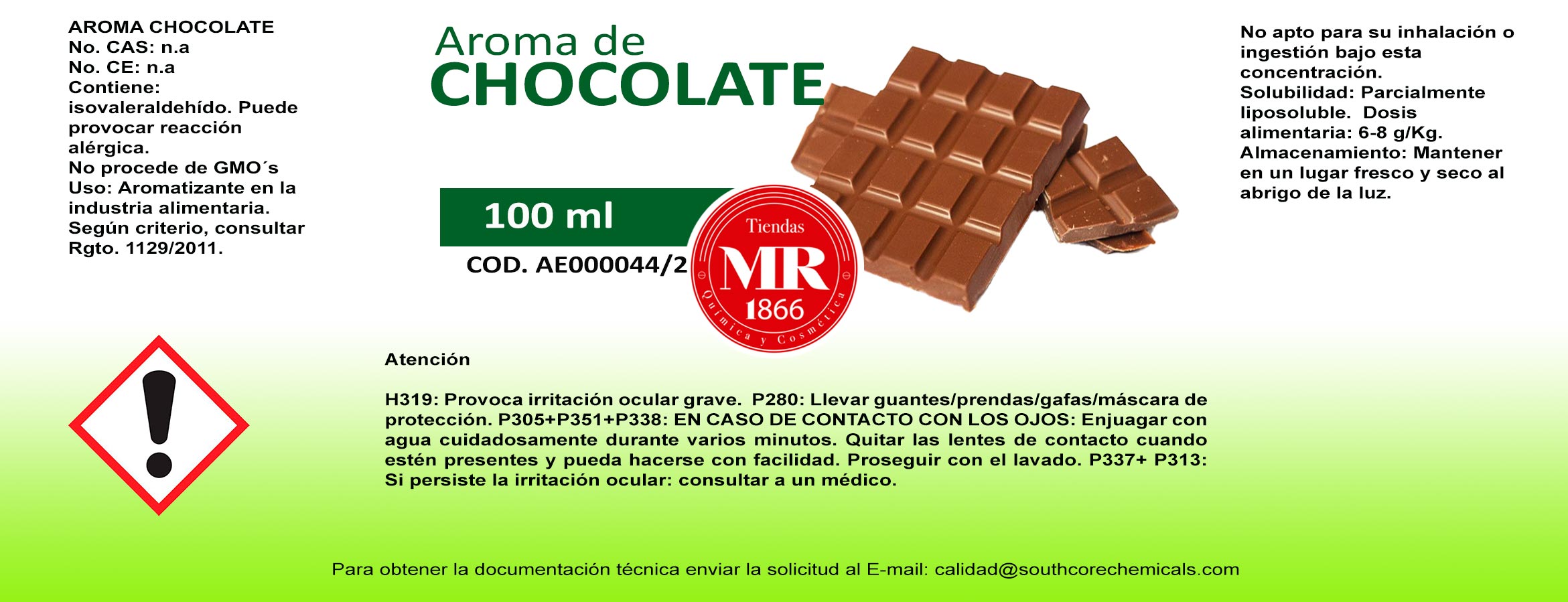 AROMA CHOCOLATE 100 ml