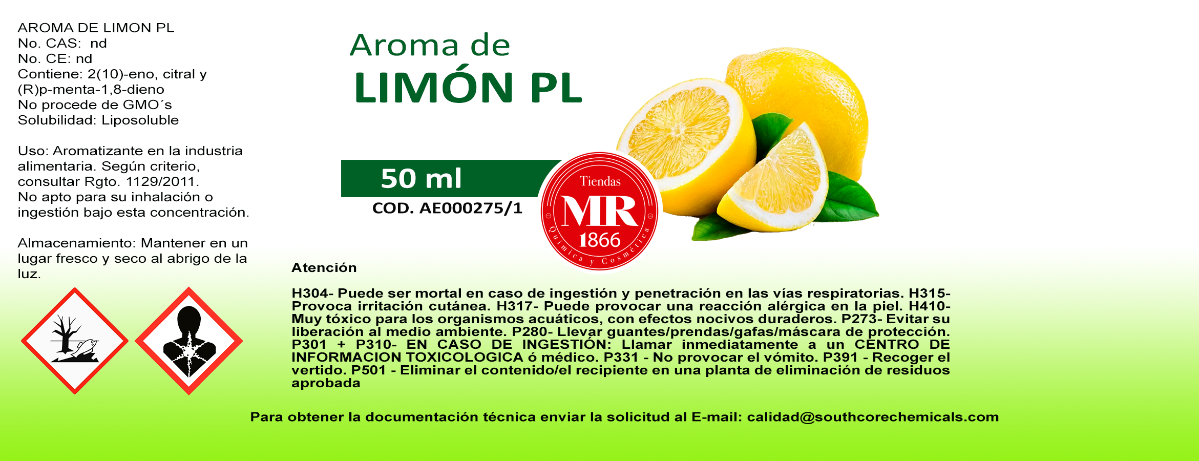AROMA DE LIMON PL 50 ml