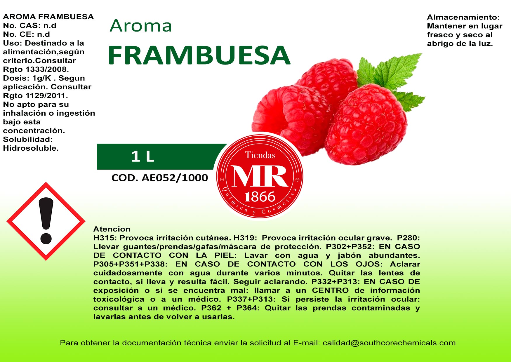 AROMA FRAMBUESA 1L