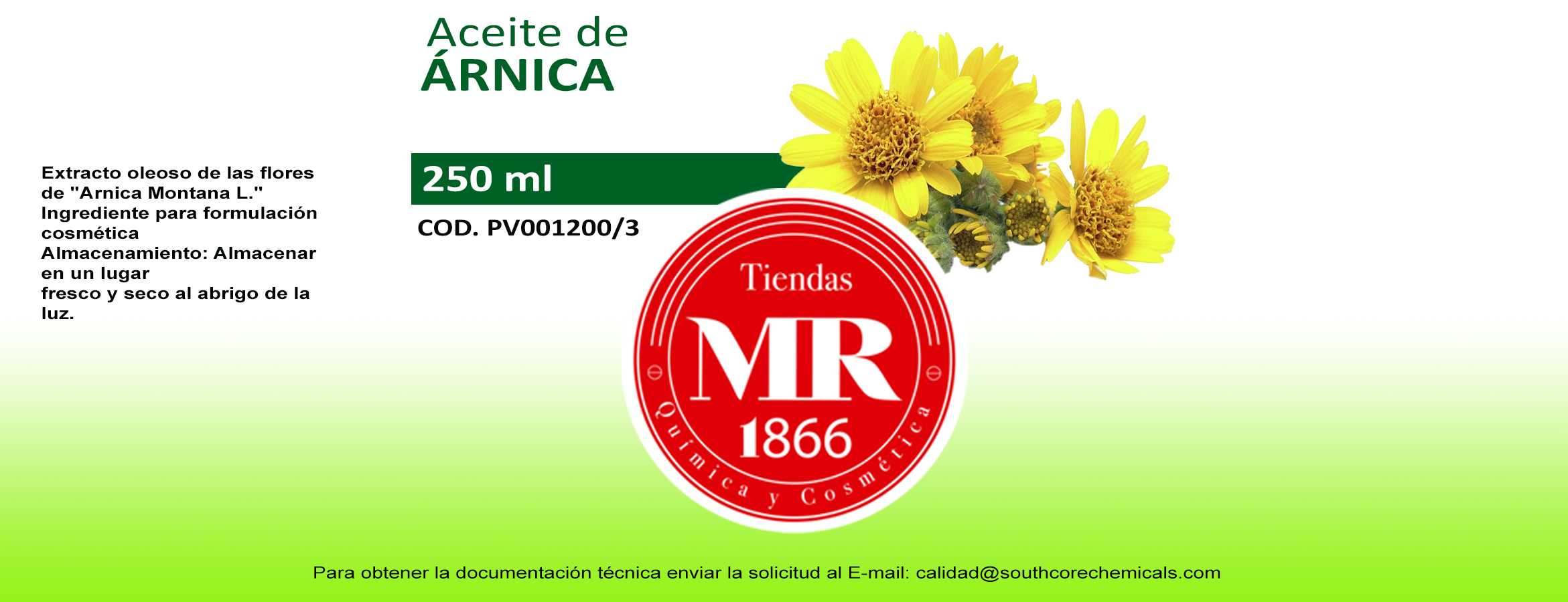 Aceite ARNICA 250 ml