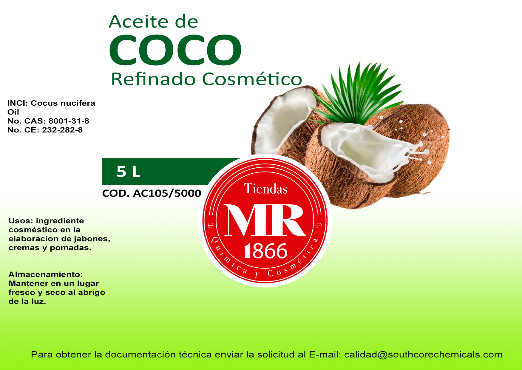 Aceite de coco 5 L (1)
