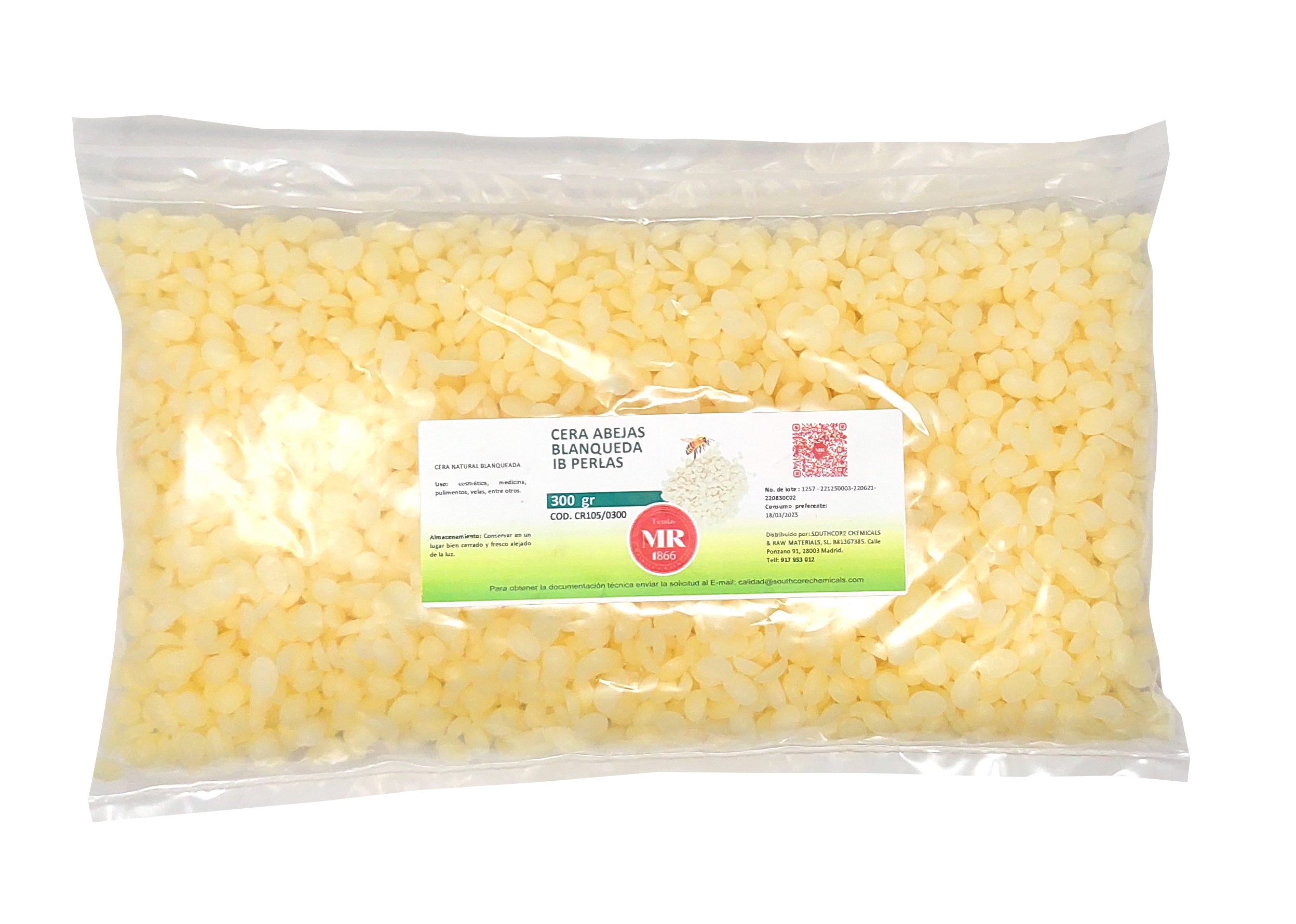 CERA ABEJAS BLANQUEADA IB PERLAS 300 gr
