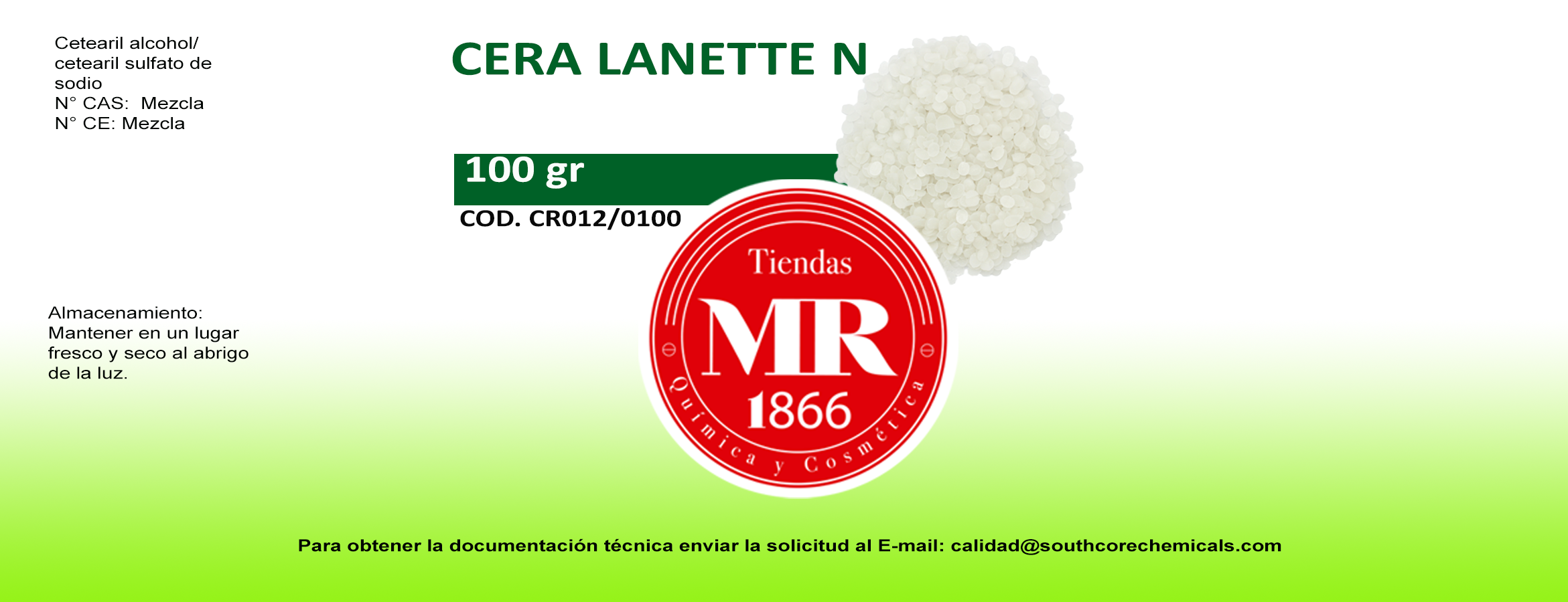 CERA LANETTTE 100 gr