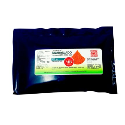 COLORANTE ANARANJADO (A.HUEVO)19%(E102-110) 100 gr