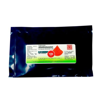 COLORANTE ANARANJADO (A.HUEVO)19%(E102-110)  25 gr