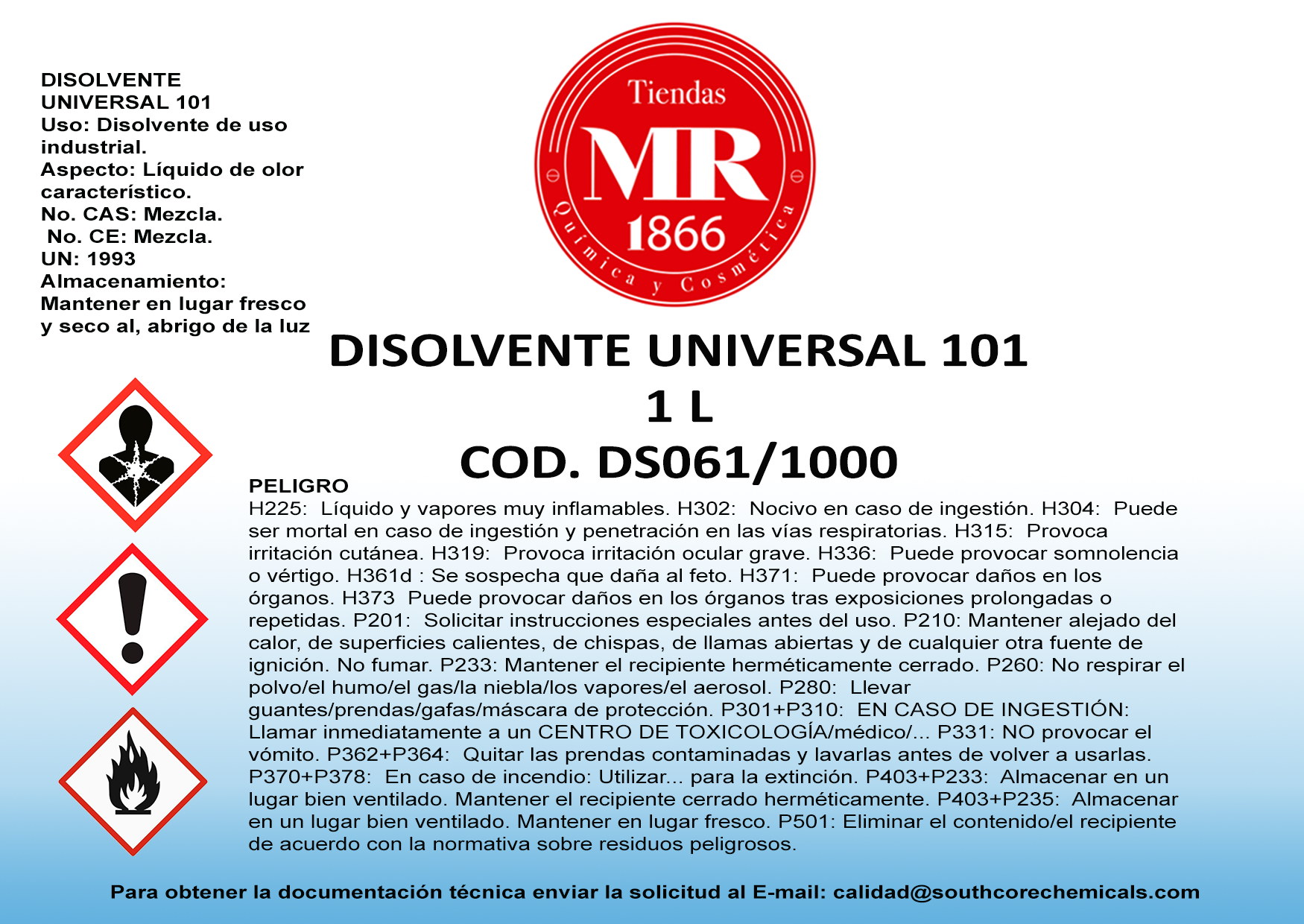 DISOLVENTE UNIVERSAL 1 L