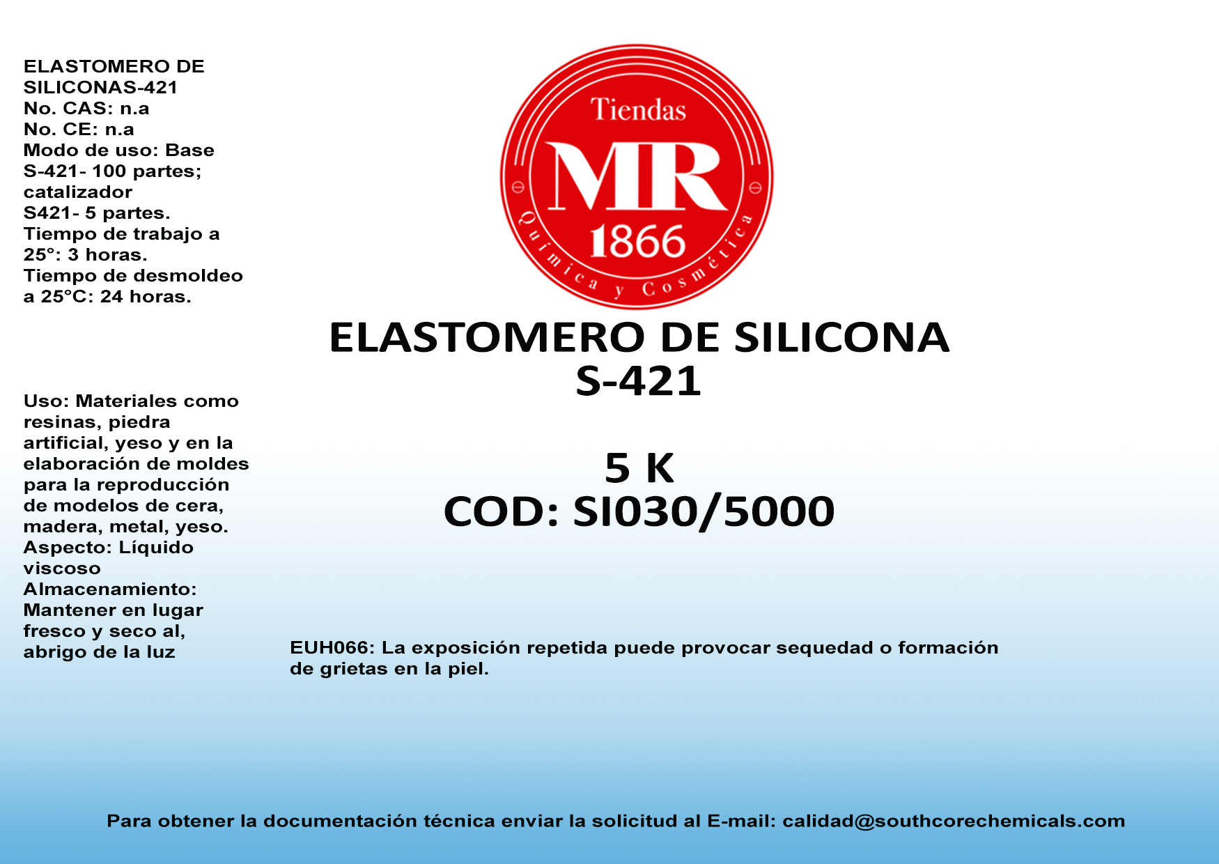 ELASTOMERO DE SILICONA 5 K
