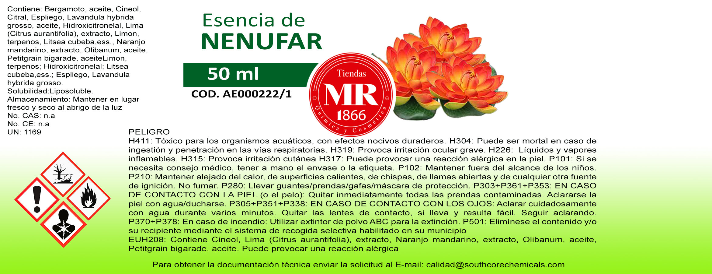 ESENCIA DE NENUFAR 50 ml
