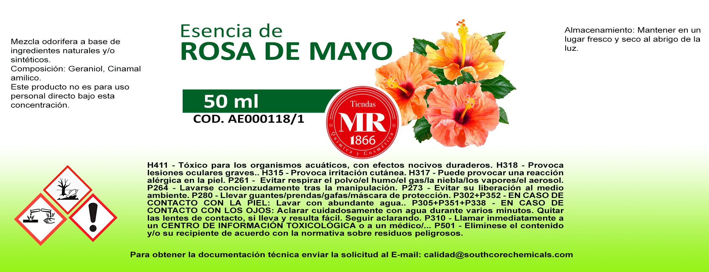 ESENCIA ROSA DE MAYO 50 ml