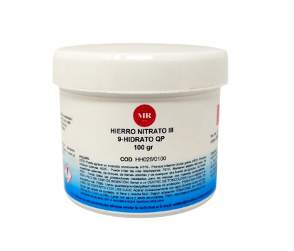 HIERRO NITRATO III 9-HIDRATO QP 100 gr