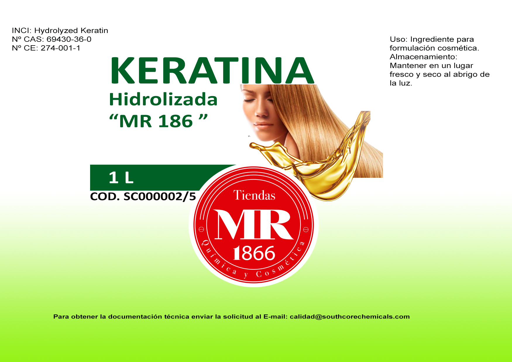 KERATINA HIDROLIZADA 1 L