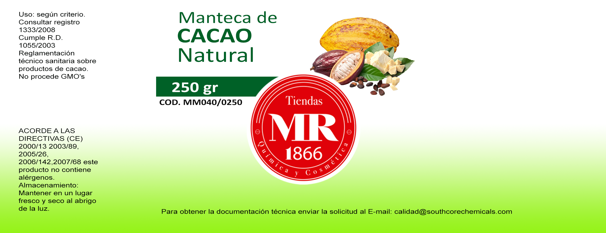 MANTECA DE CACAO 100 gr