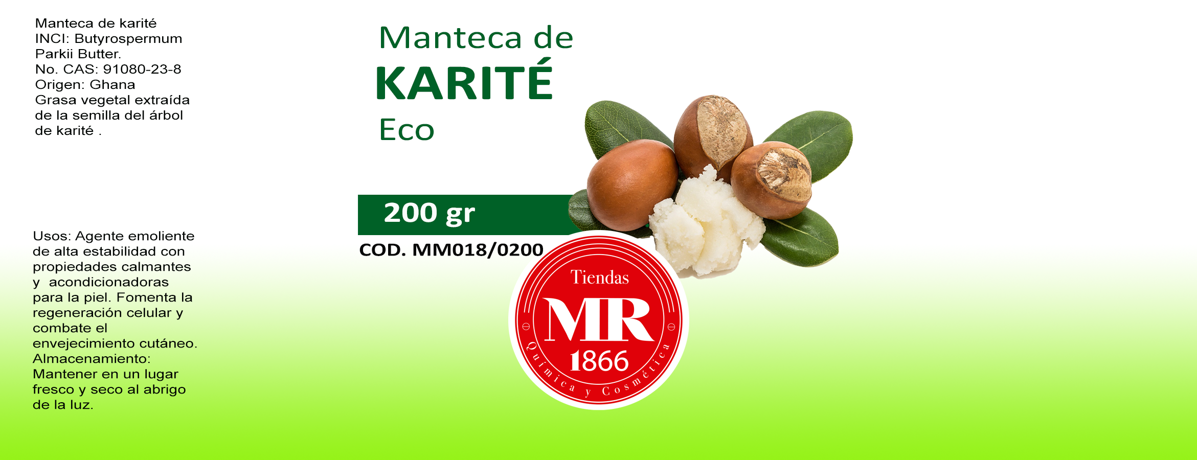 MANTECA DE KARITE 200 gr