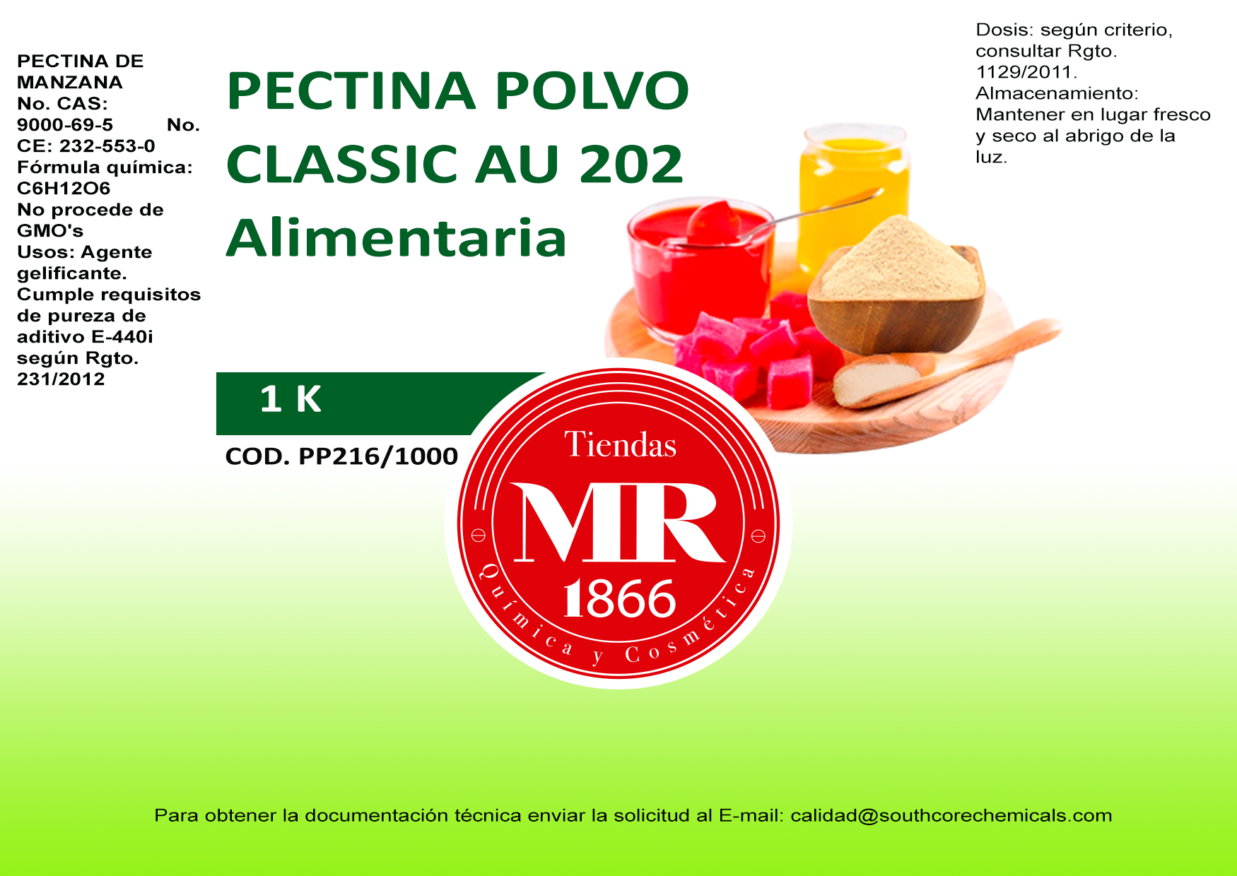 PECTINA POLVO 1 K