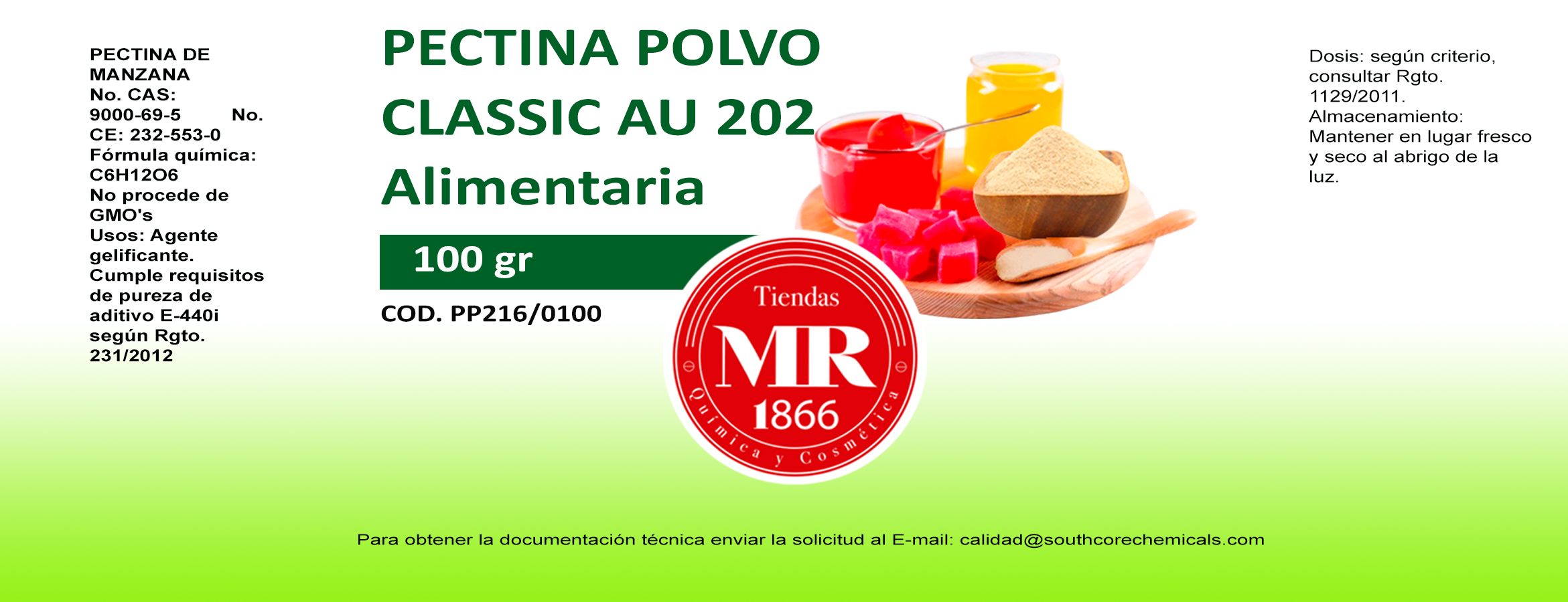 PECTINA POLVO 100 gr