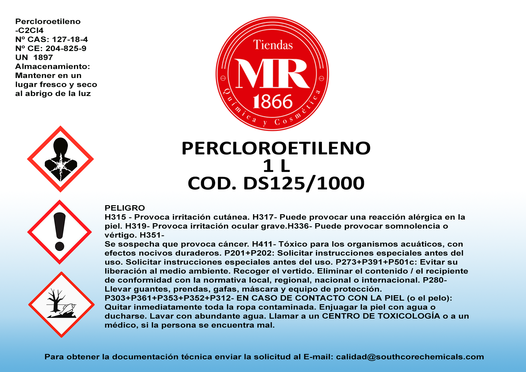 PERCORETILENO 1 L