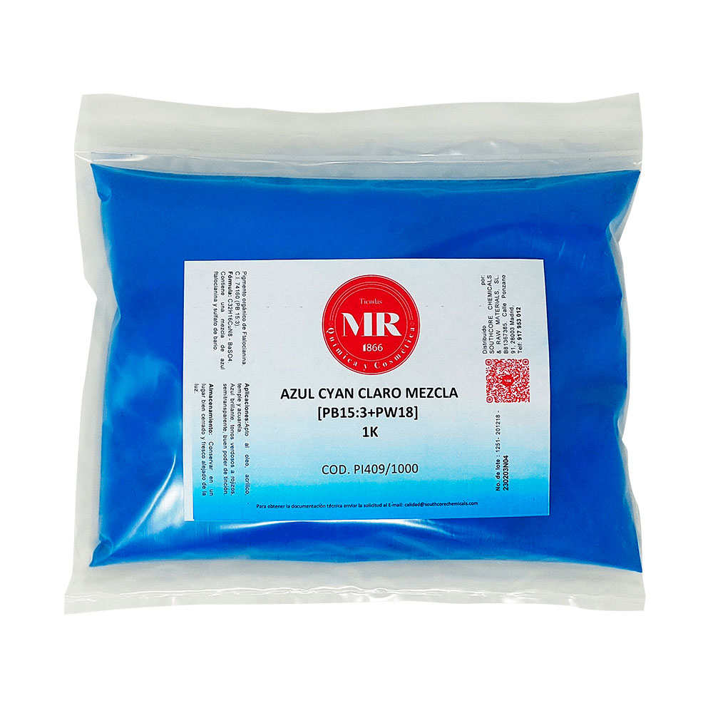 PIGMENTO AZUL CYAN CLARO MEZC 1K