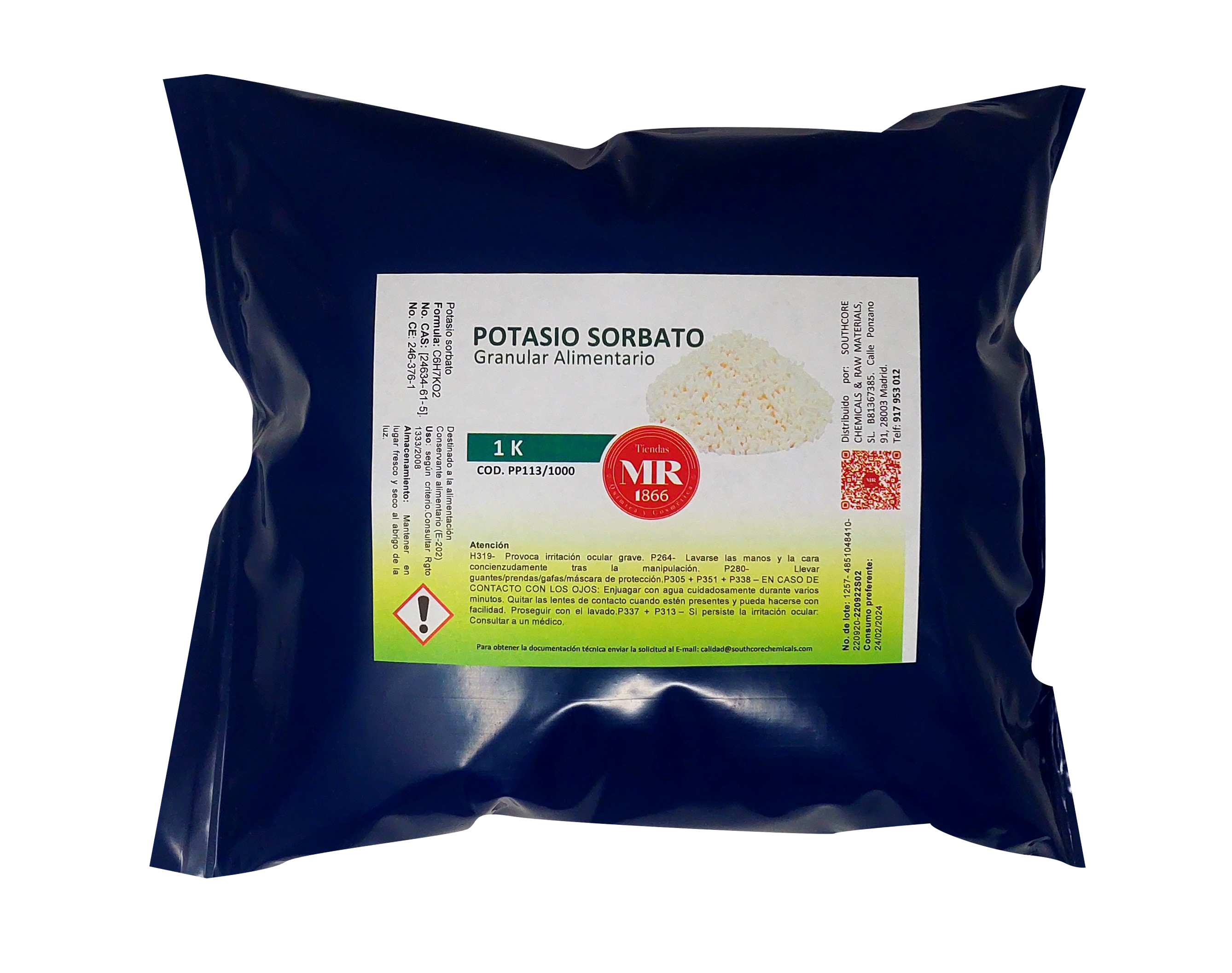 POTASIO SORBATO GRANULAR 1 K