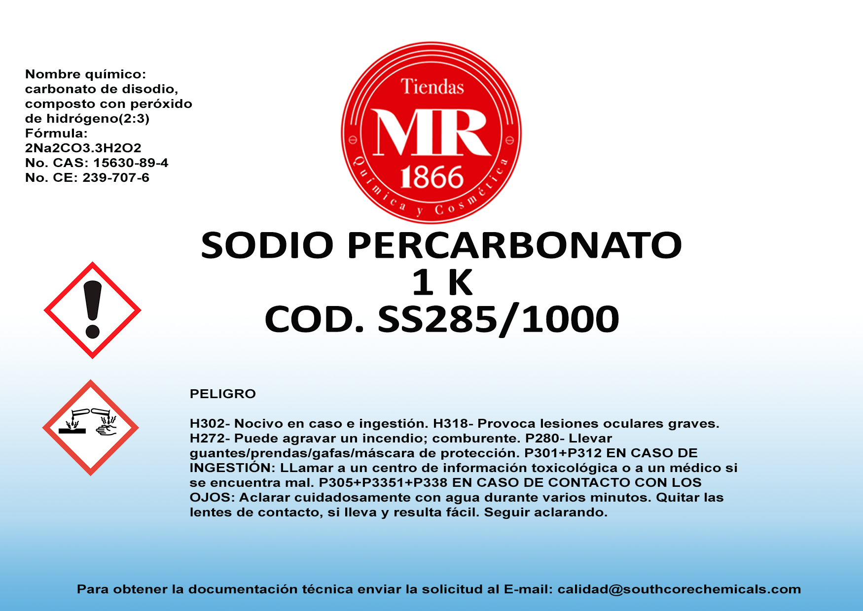 SODIO PERCARBONATO 1 K