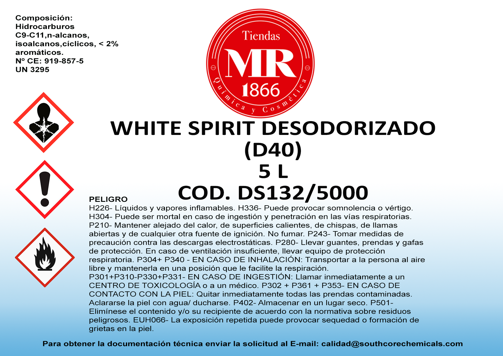 WHITE SPIRIT DESOD 5 L