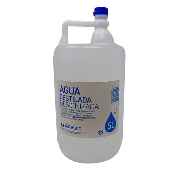 agua destilada desionizada 5L
