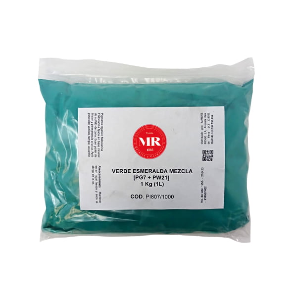 verde esmeralda mezcla (pg7+pw21) 1Kg (1L)