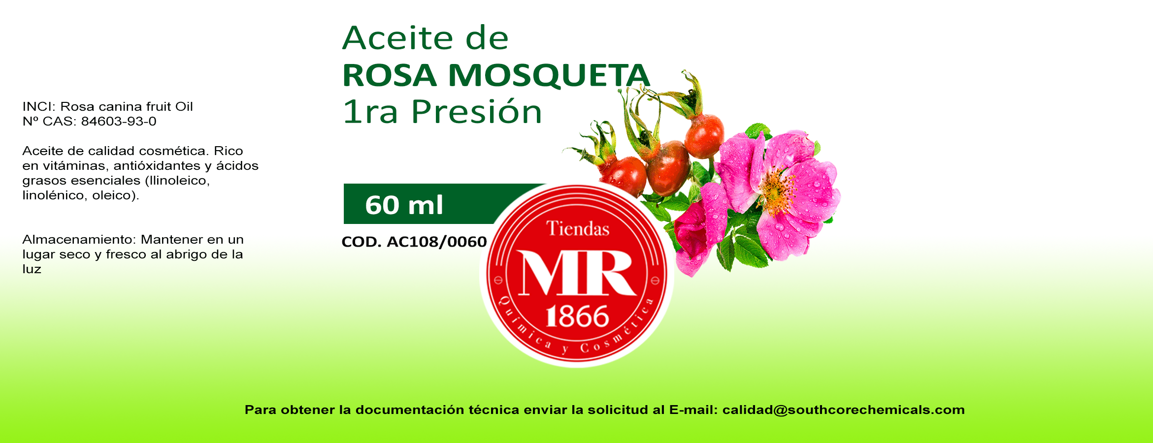 ACEITE DE ROSA MOSQUETA 60 ml