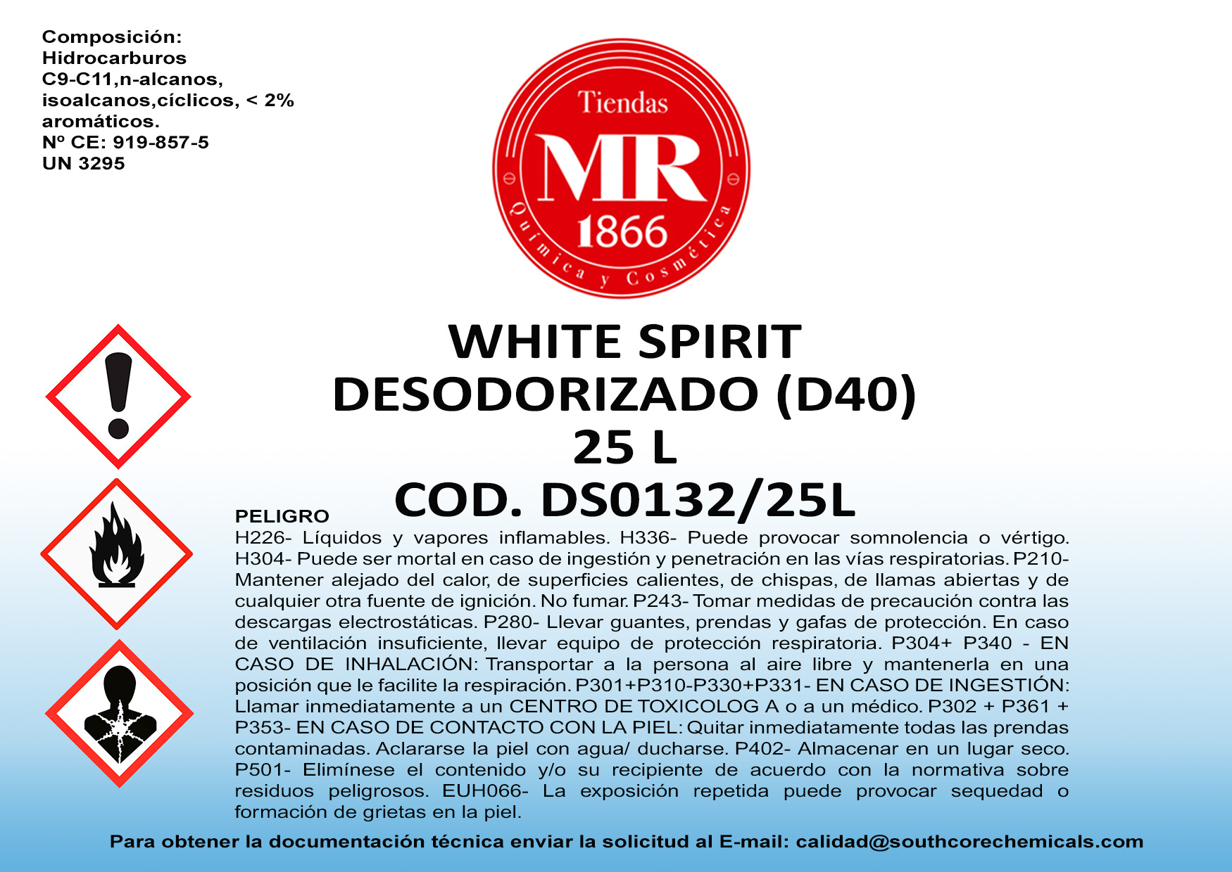 WHITE SPIRIT DESOD 25 L