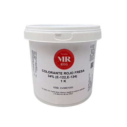 COLORANTE ROJO FRESA 34% (E-122,E-124)  1 K