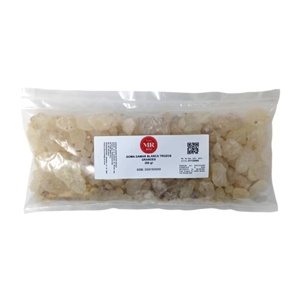 goma damar blanca trozos grandes 250gr