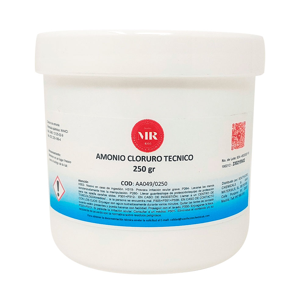 AMONIO CLORURO TECNICO 250gr