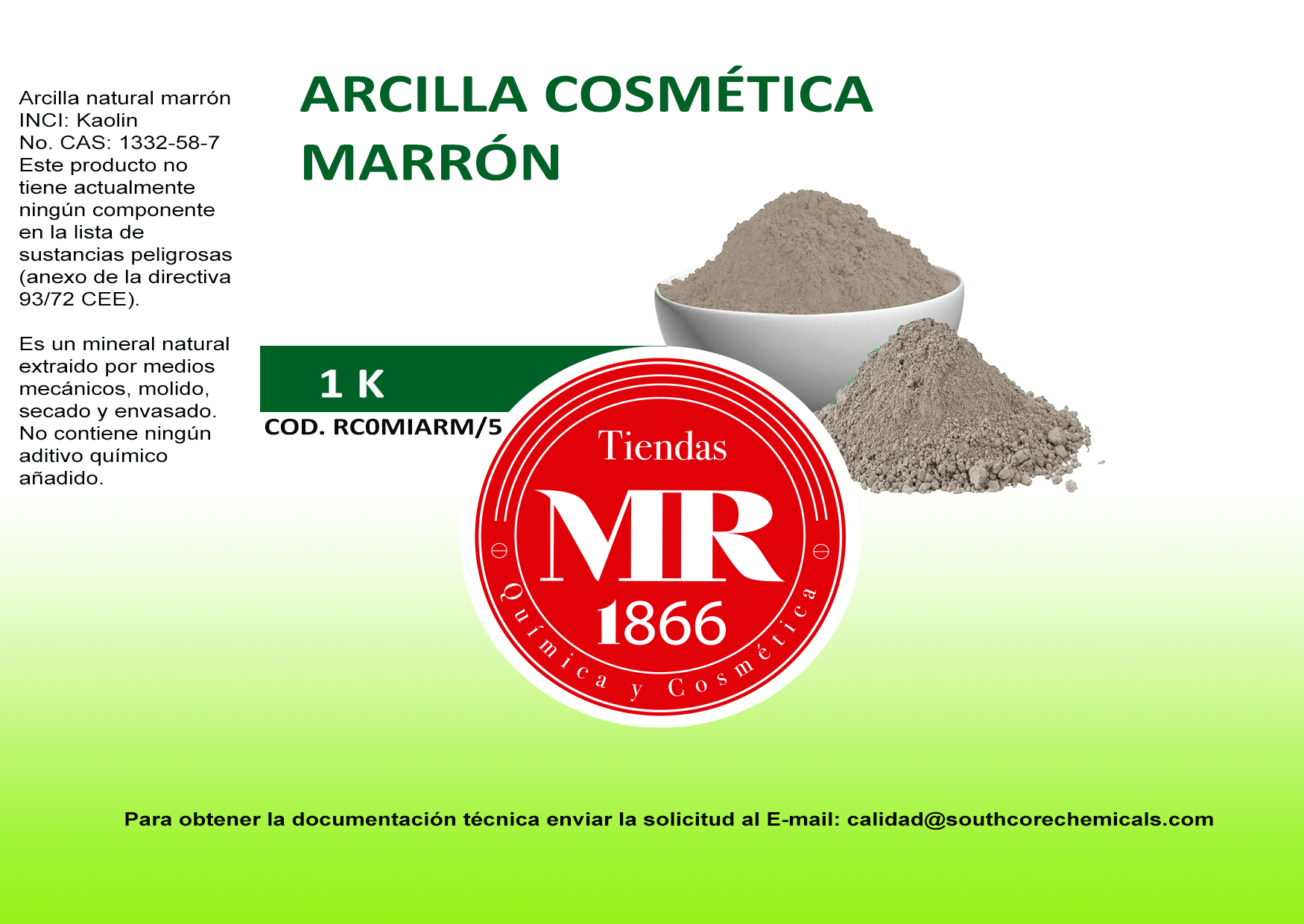 ARCILLA MARRON 1 K