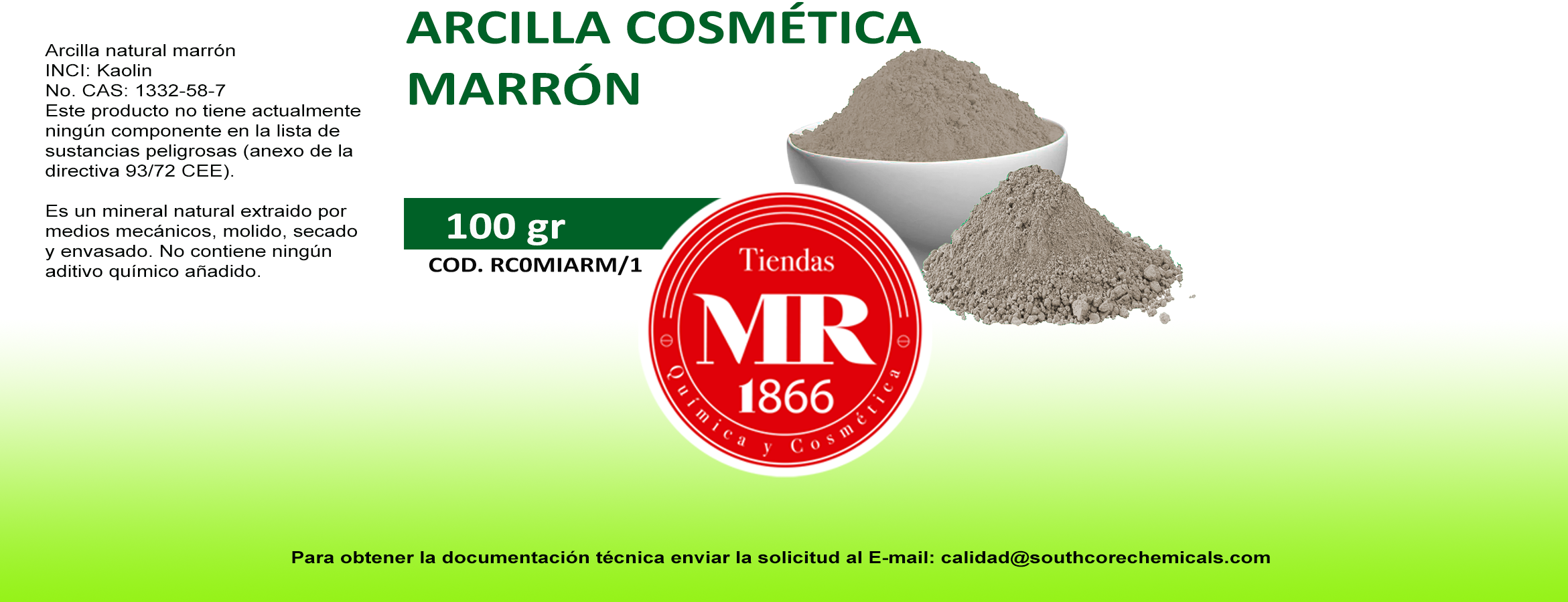 ARCILLA MARRON 100 Gr