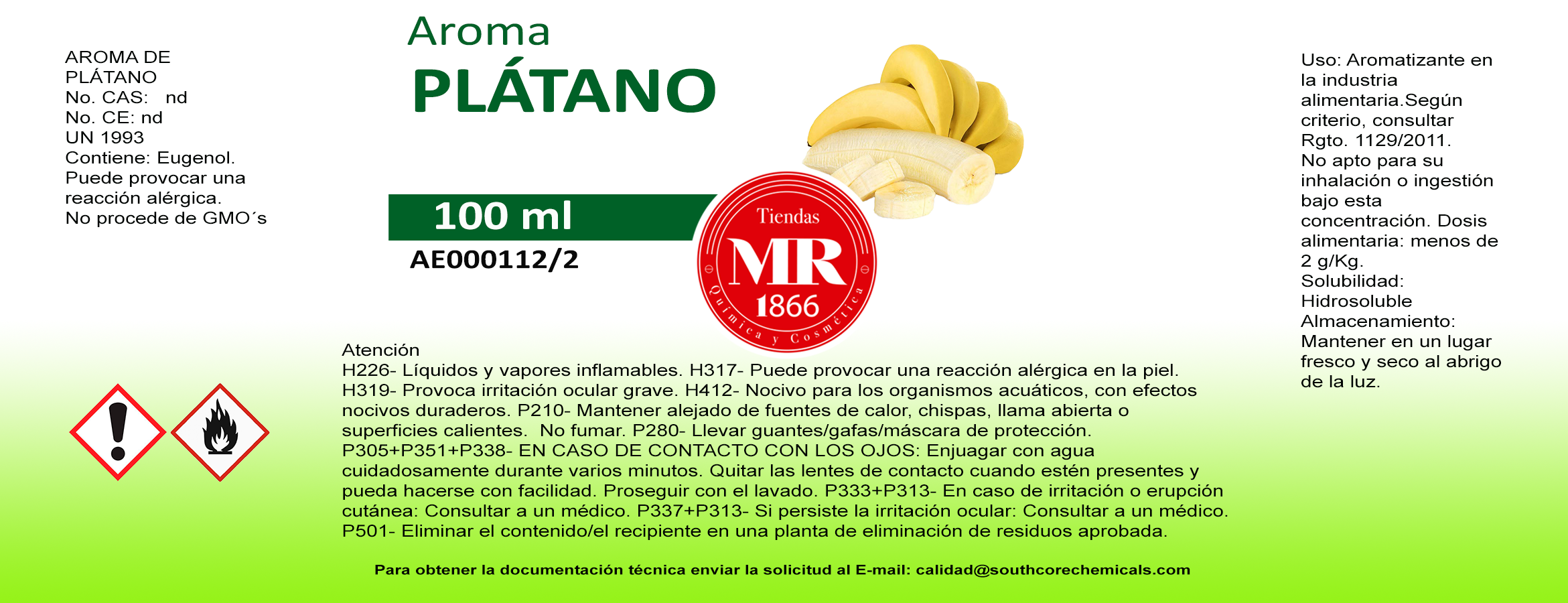 AROMA PLATANO 100 ml