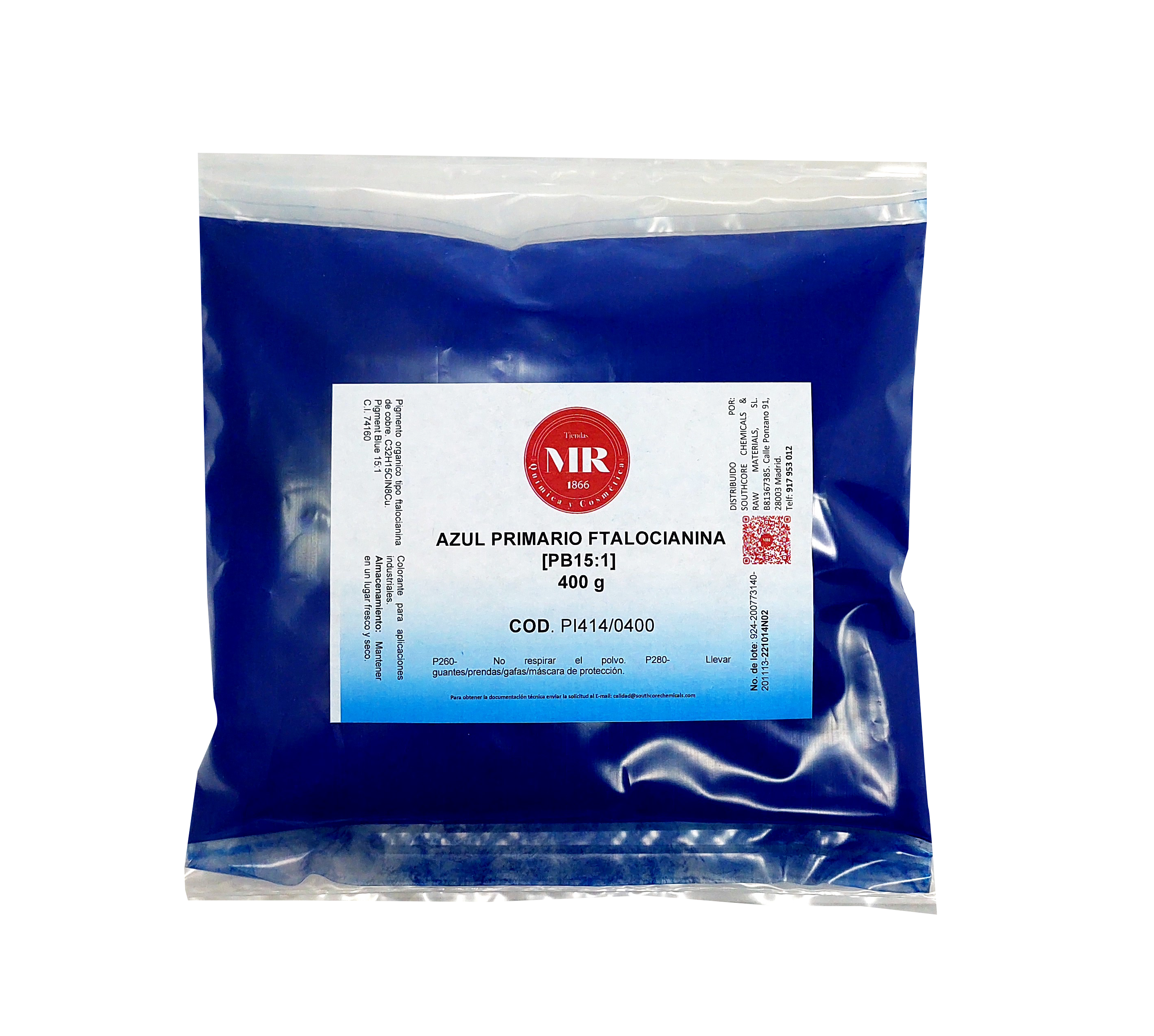 AZUL PRIMARIO DE FTALOCIANINA 400 gr