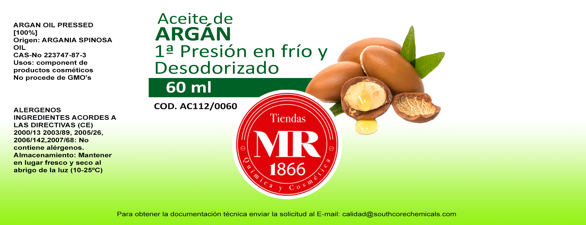 Aceite de ARGAN 60 ml