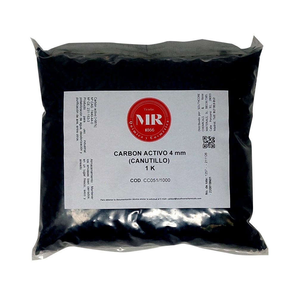 CARBON ACTIVO 4mm CANUTILLO 1K