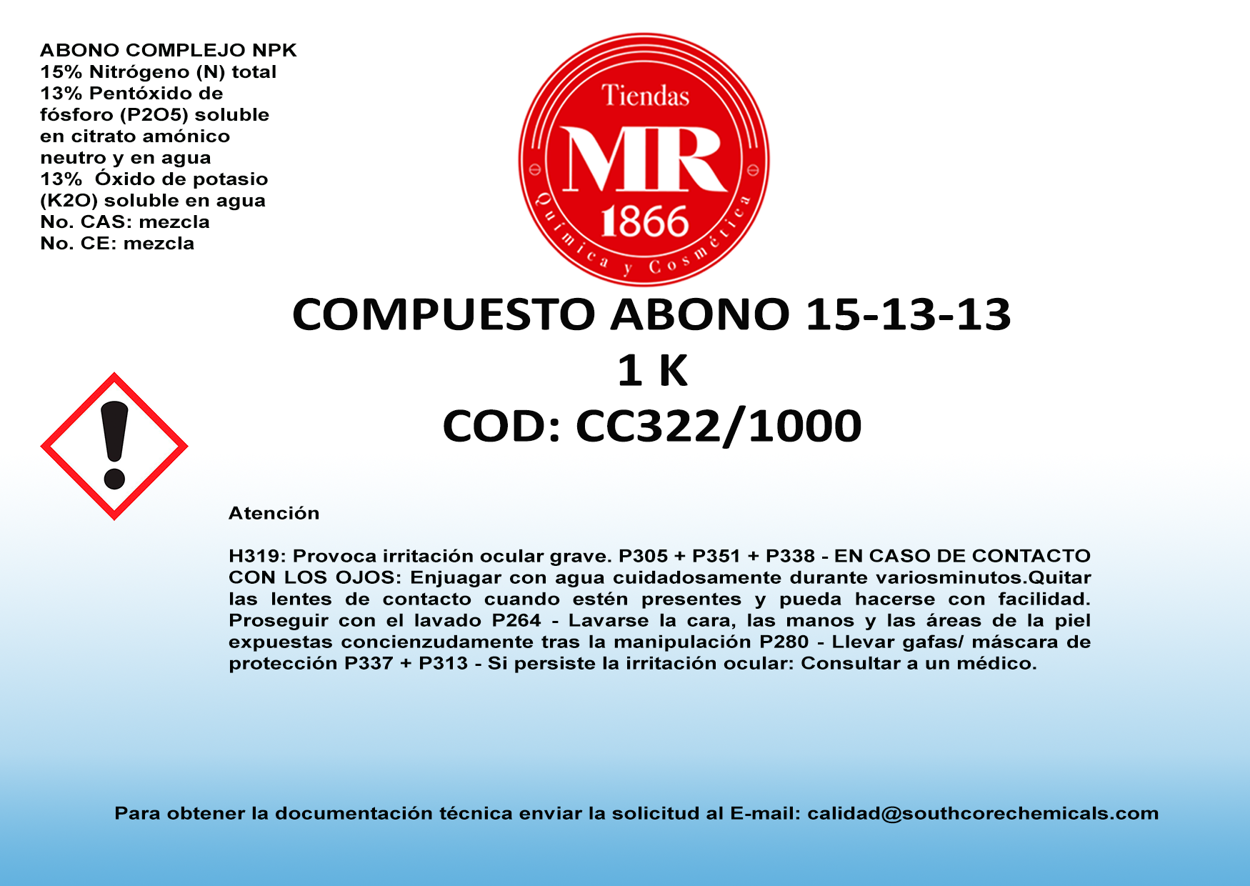 COMPUESTO ABONO 15-13-13 1K