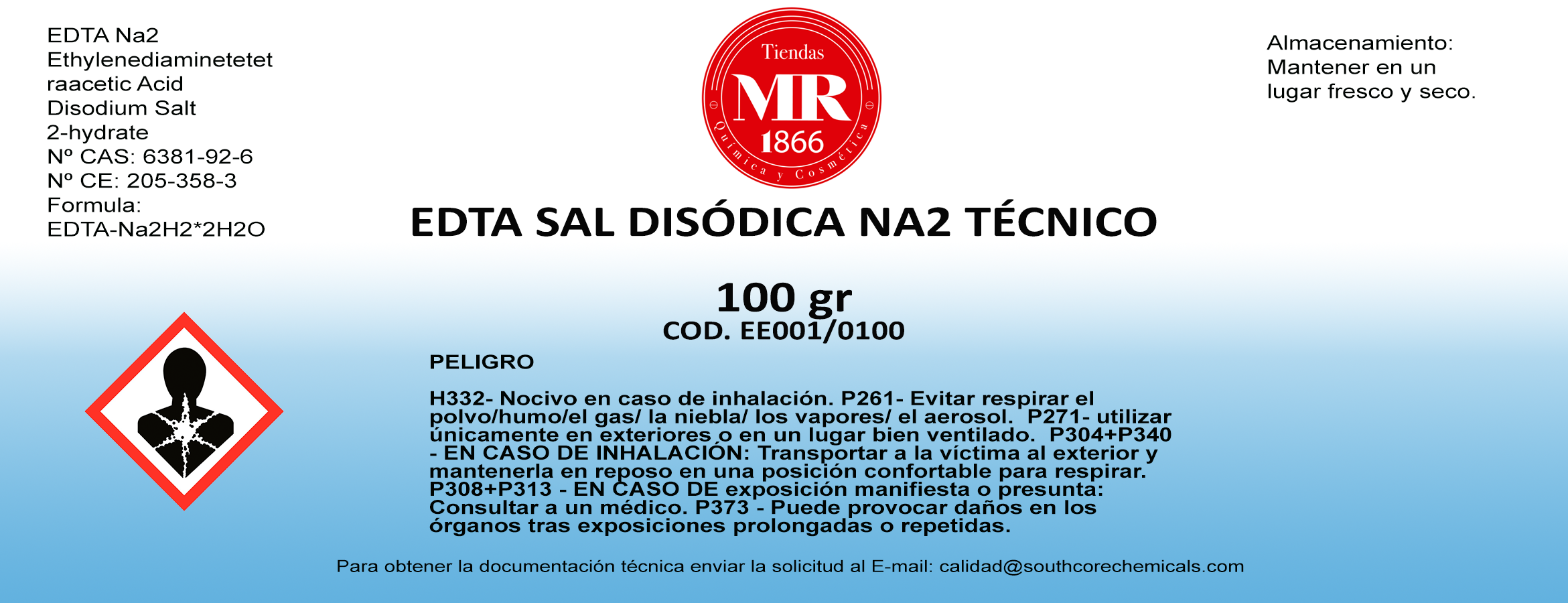 EDTA SAL ISODICA 100 gr