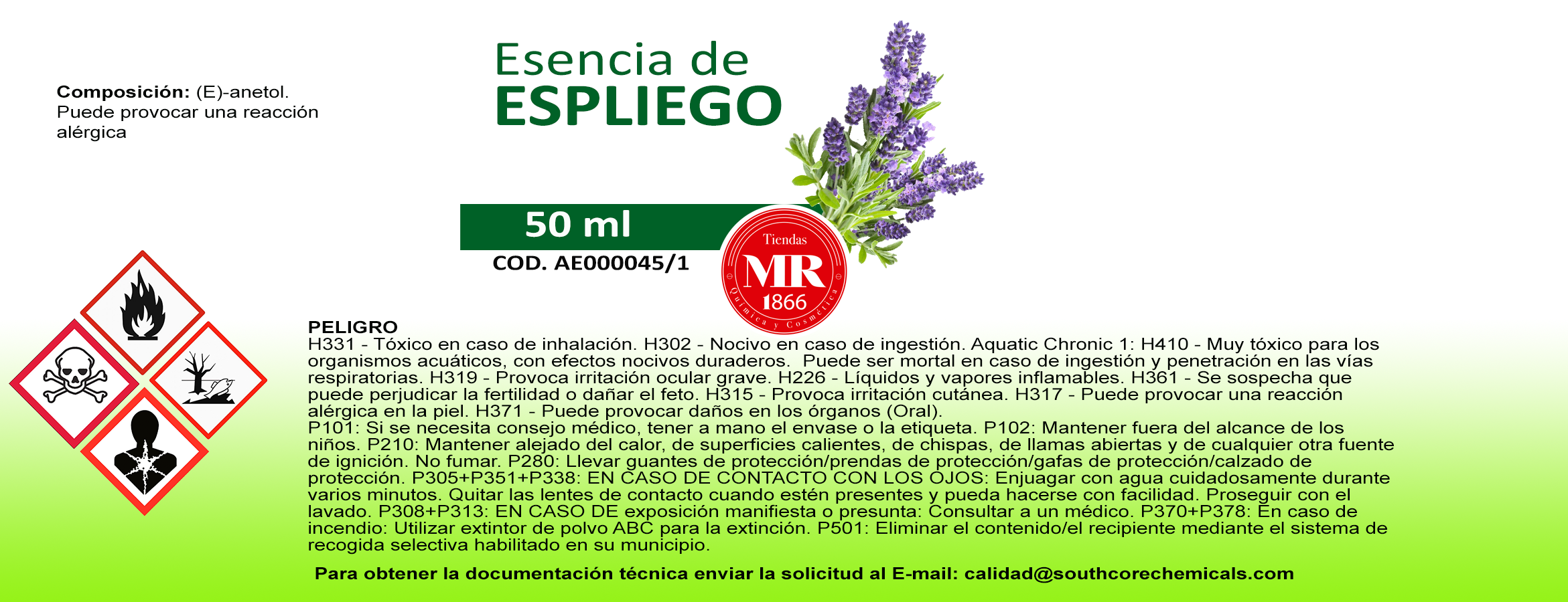 ESENCIA DE ESPLIEGO 50 ml