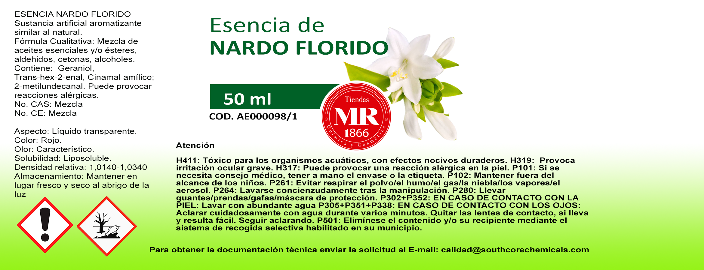 ESENCIA DE NARDO FLORIDO 50 ml