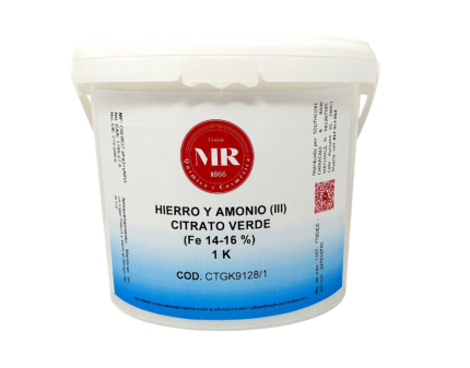 HIERRO Y AMONIO (III) CITRATO VERDE (Fe 14-16 %) 1K