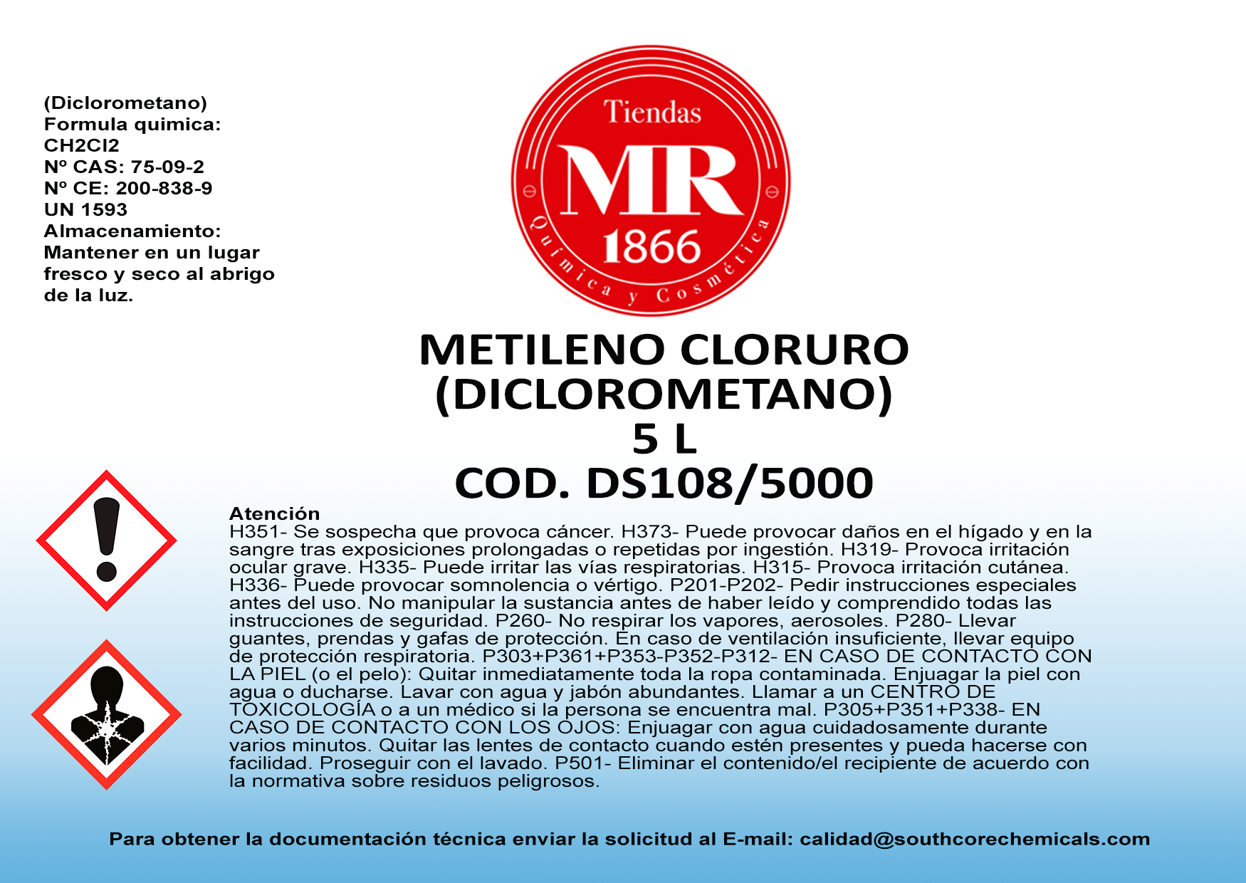 METILENO CLORURO 5 L