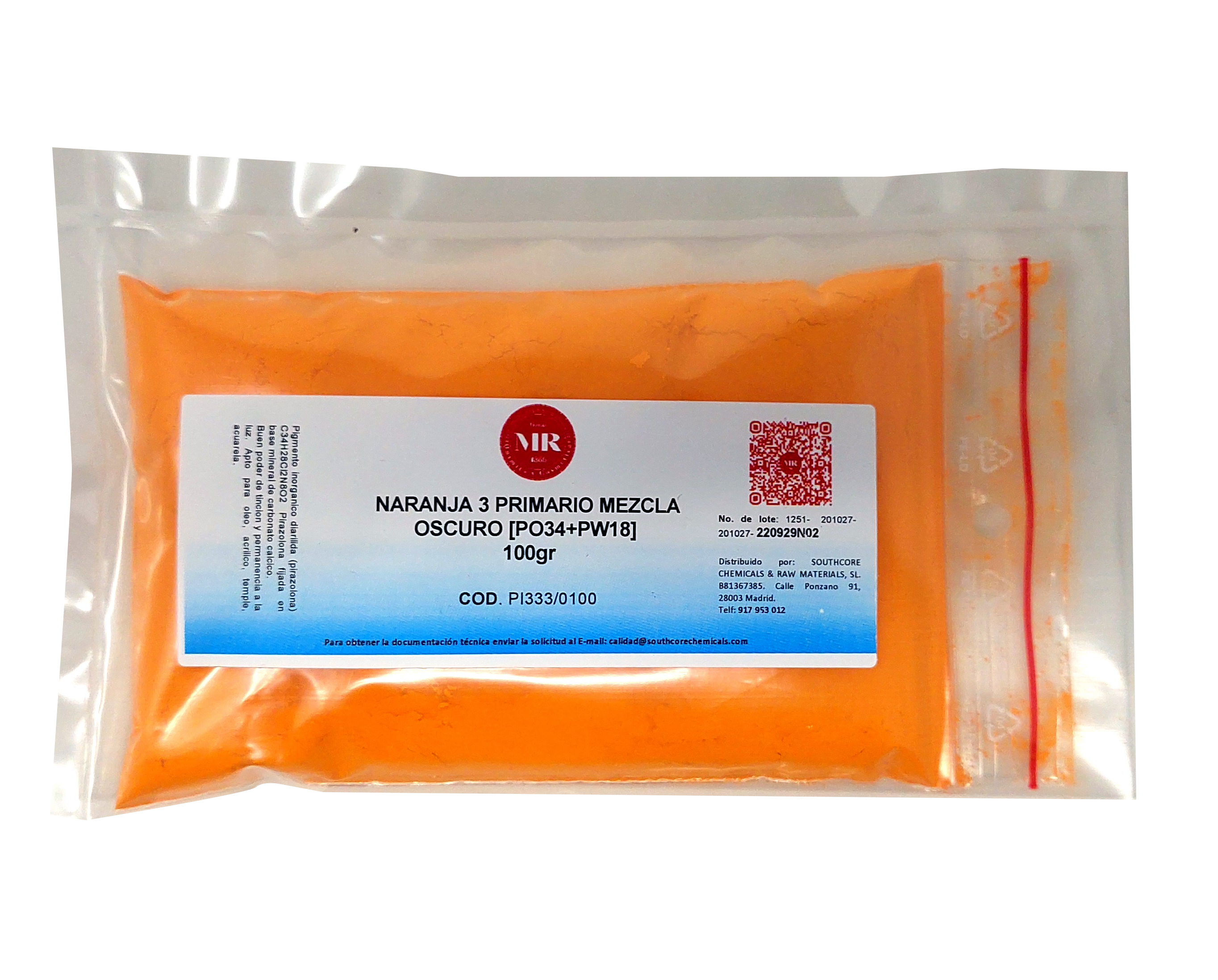 NARANJA 3 PRIMARIO MEZCLA OSCURO 100 gr